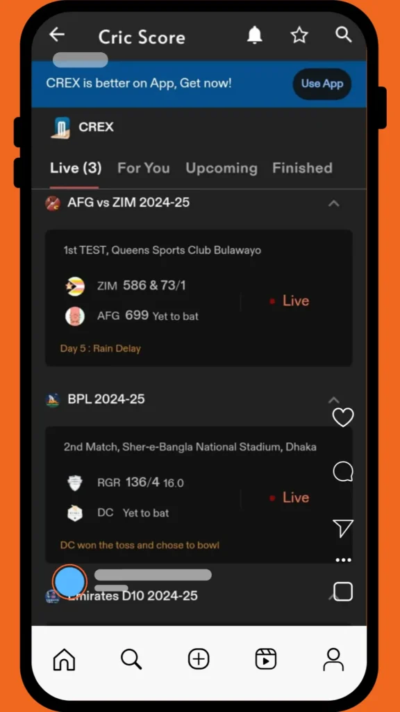 CricFy Live Cricket Score